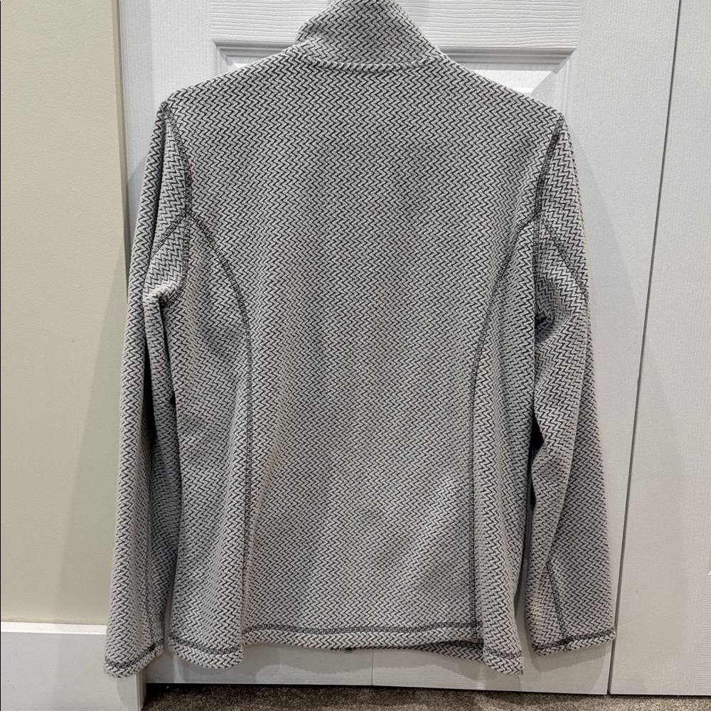 Women's Gray Patterned Full-Zip Jacket - Picture 3 of 5